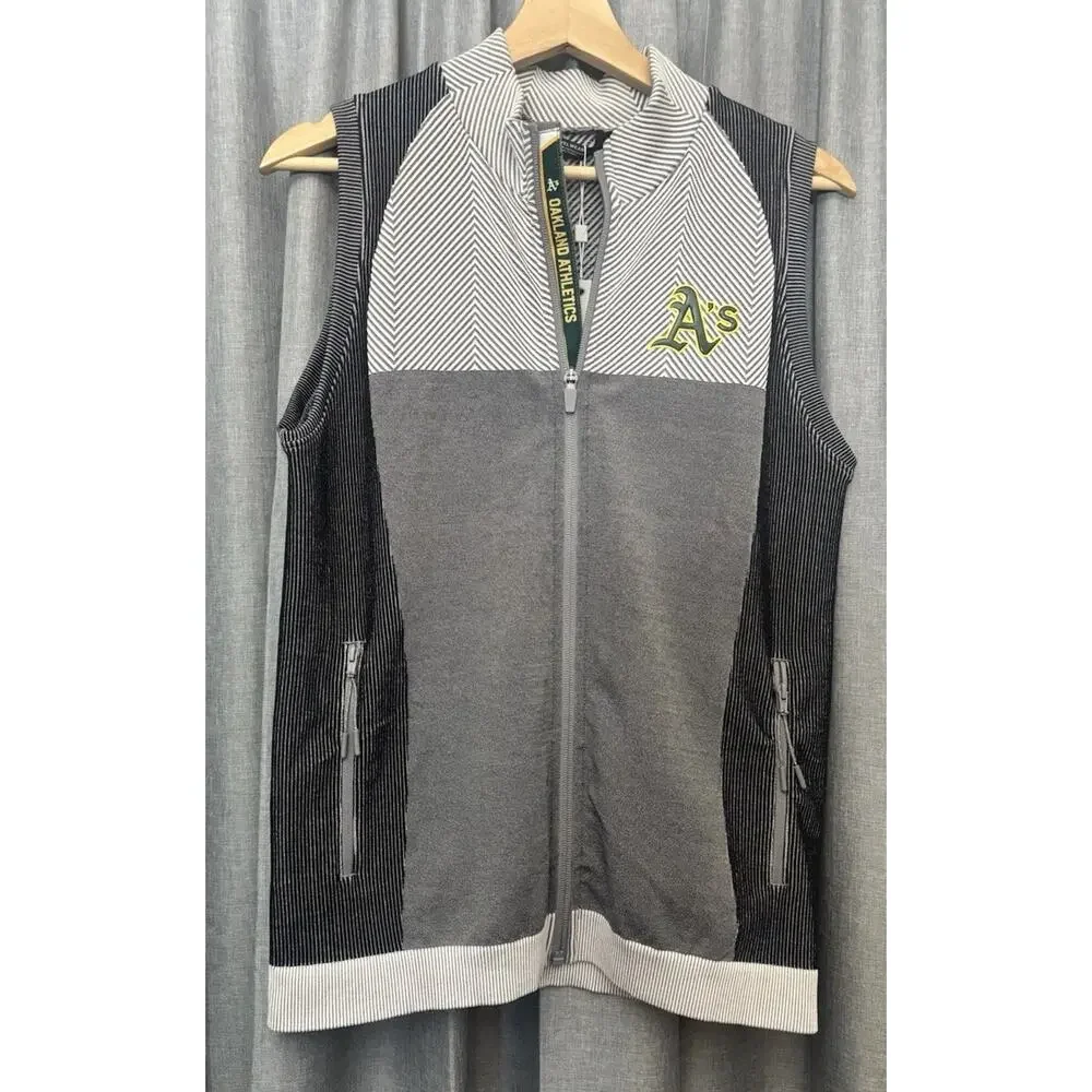 LevelWear MLB Women’s Oakland Athletics Grey Vest Size Small NWT